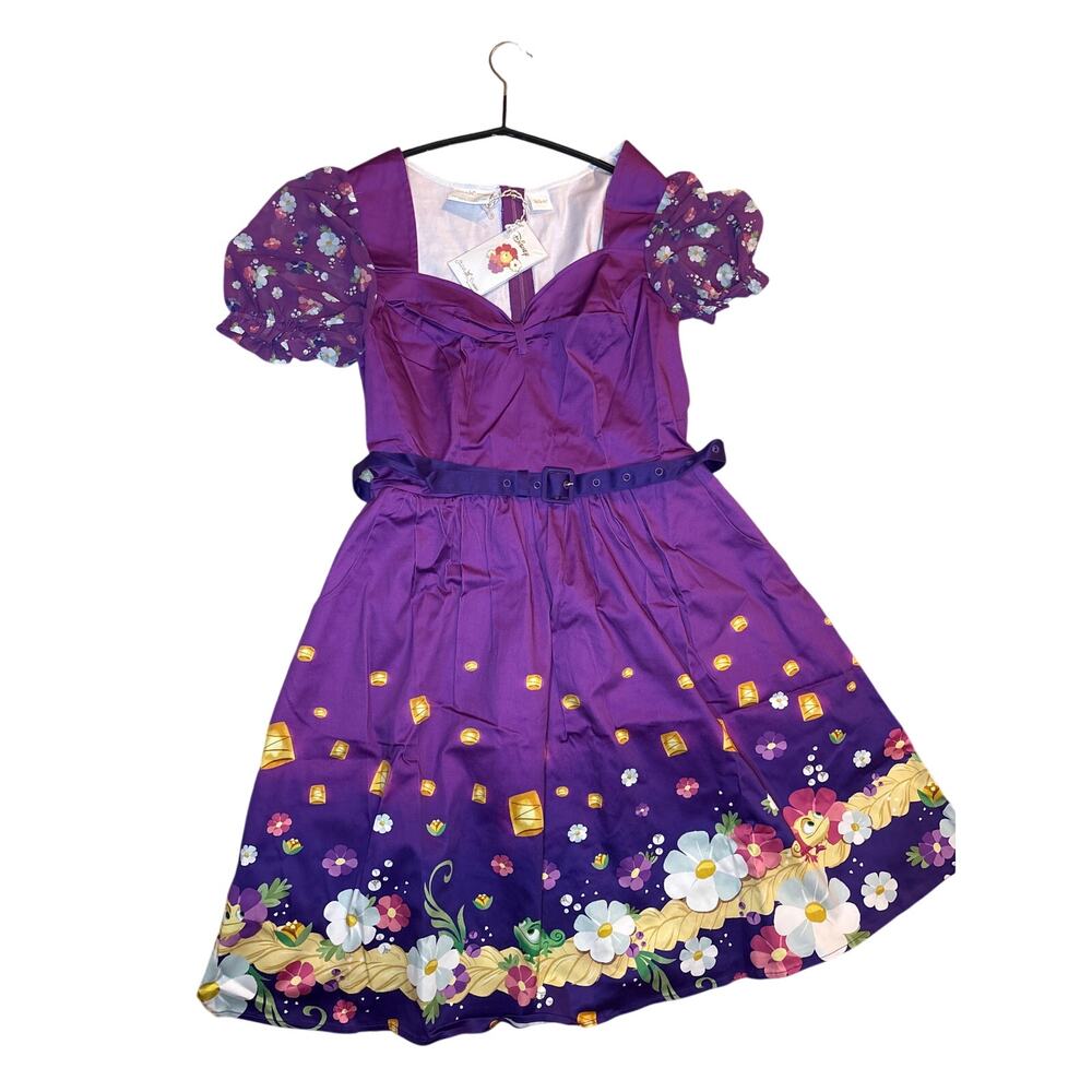 Loungefly Stich Peasant Style Disney Rapunzel Floral Allison Dress Size 4X